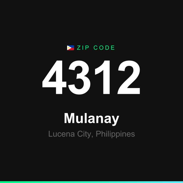 Shareable ZIP code 4312 card for Mulanay