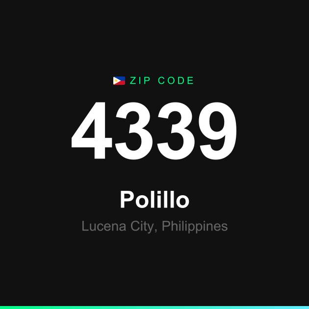 Shareable ZIP code 4339 card for Polillo