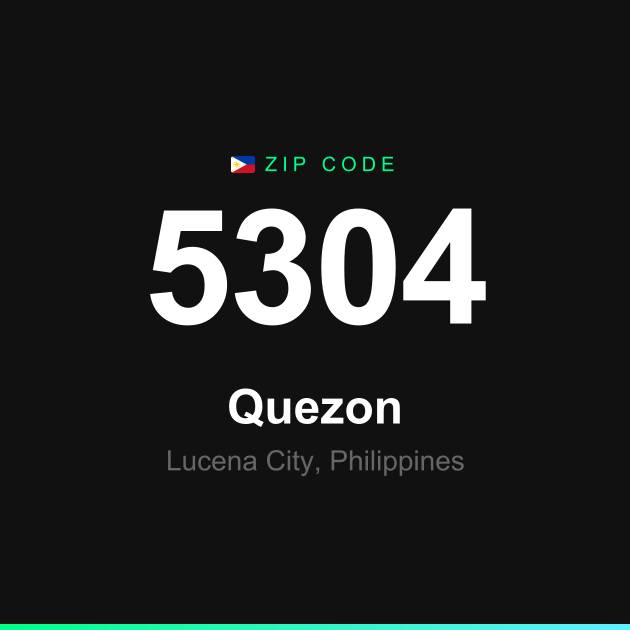 Shareable ZIP code 5304 card for Quezon