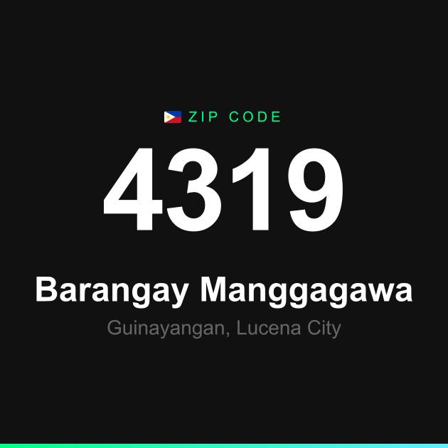 Shareable ZIP code 4319 card for Barangay Manggagawa