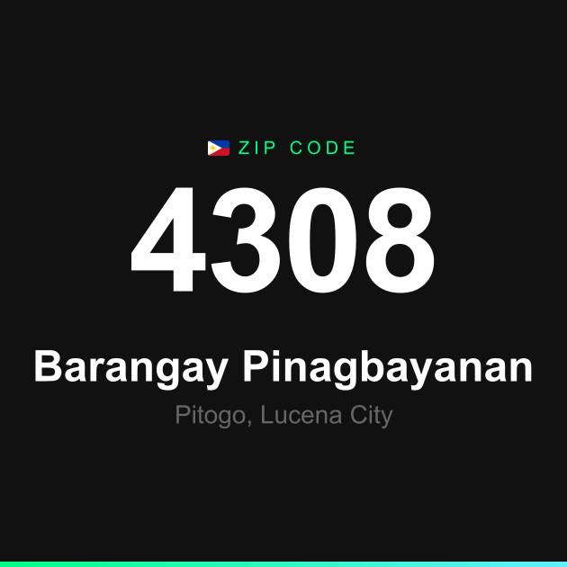 Shareable ZIP code 4308 card for Barangay Pinagbayanan