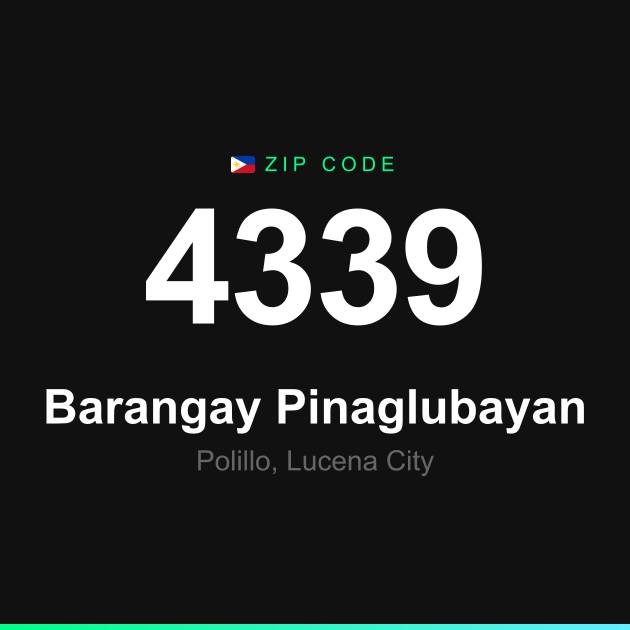 Shareable ZIP code 4339 card for Barangay Pinaglubayan