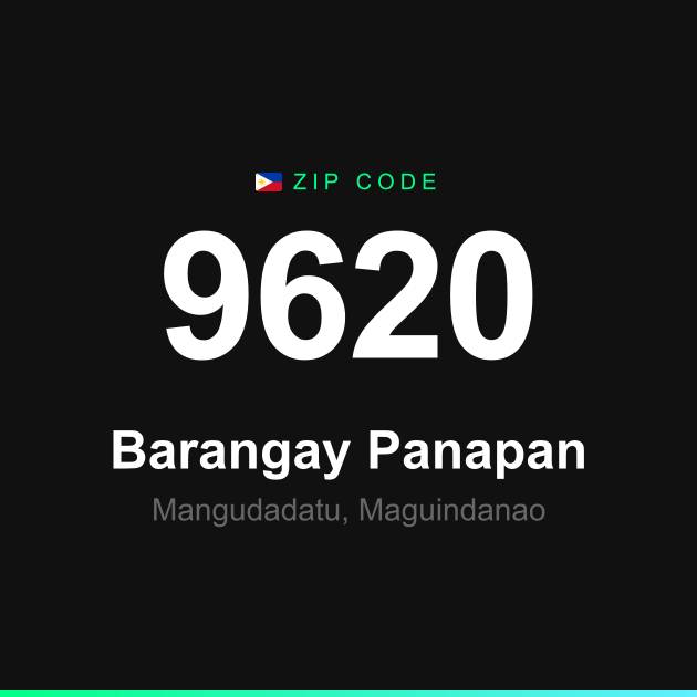 Shareable ZIP code 9620 card for Barangay Panapan