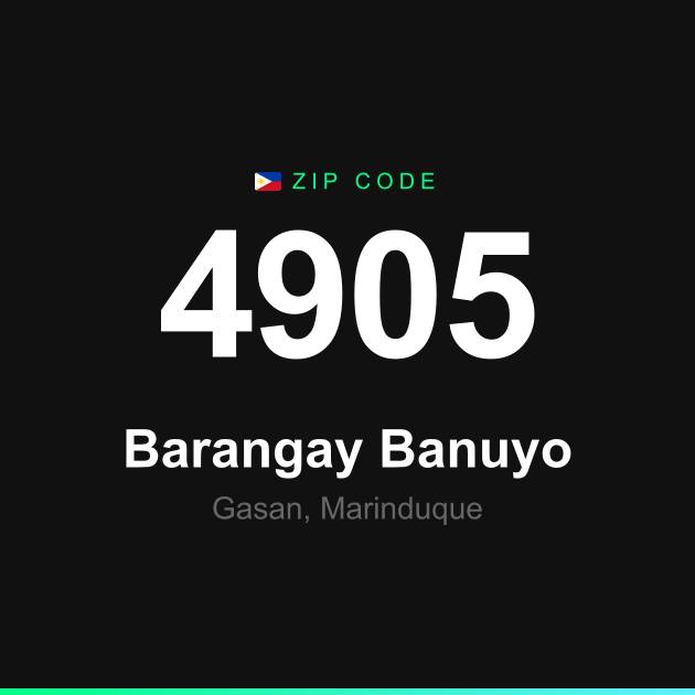 Shareable ZIP code 4905 card for Barangay Banuyo