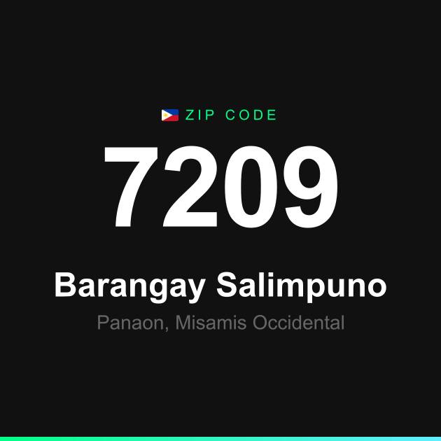 Shareable ZIP code 7209 card for Barangay Salimpuno