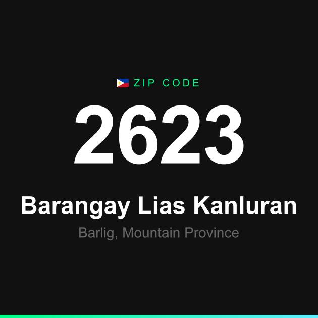 Shareable ZIP code 2623 card for Barangay Lias Kanluran