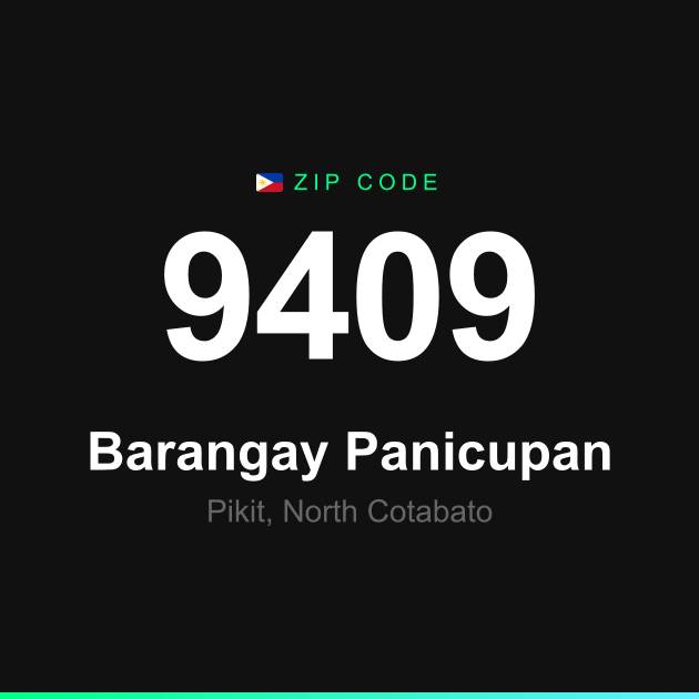 Shareable ZIP code 9409 card for Barangay Panicupan