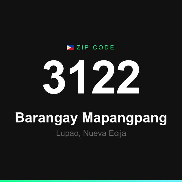 Shareable ZIP code 3122 card for Barangay Mapangpang