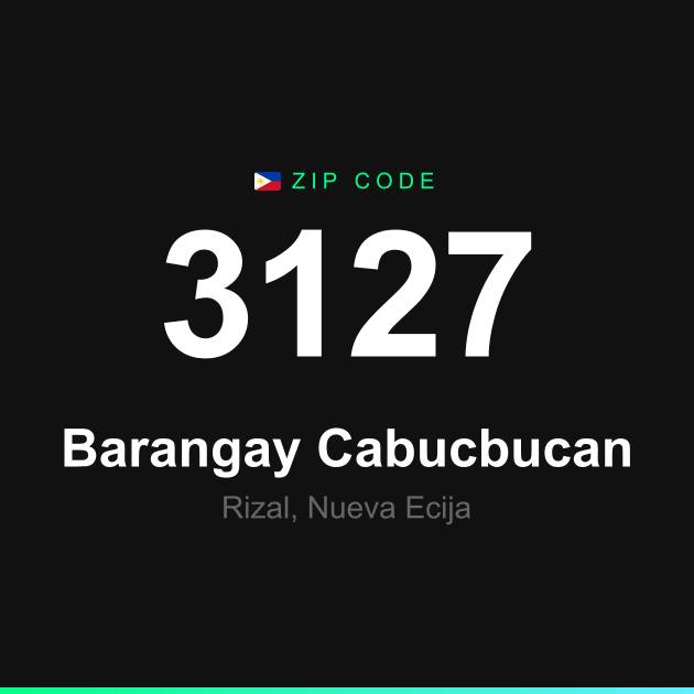 Shareable ZIP code 3127 card for Barangay Cabucbucan