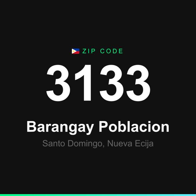Shareable ZIP code 3133 card for Barangay Poblacion