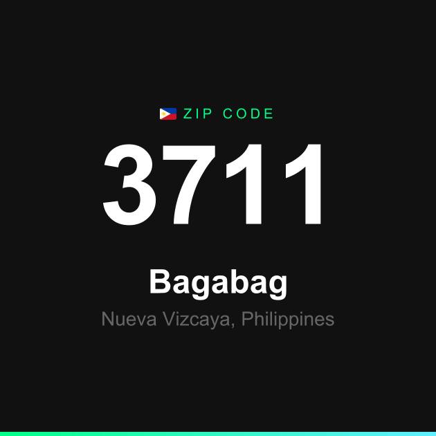 Shareable ZIP code 3711 card for Bagabag