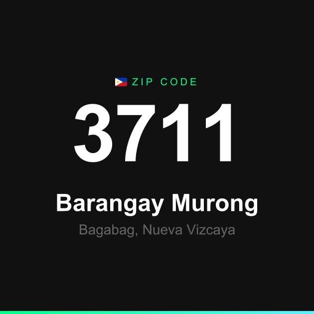 Shareable ZIP code 3711 card for Barangay Murong
