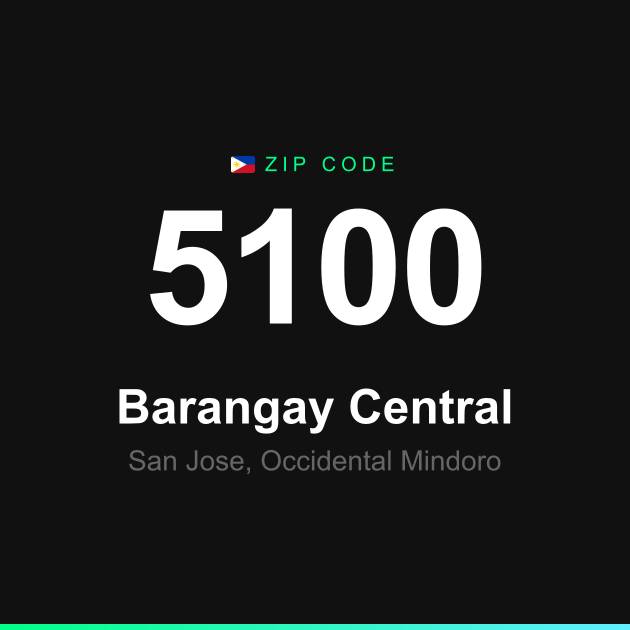 Shareable ZIP code 5100 card for Barangay Central