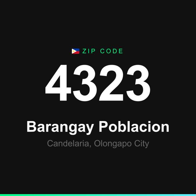 Shareable ZIP code 4323 card for Barangay Poblacion