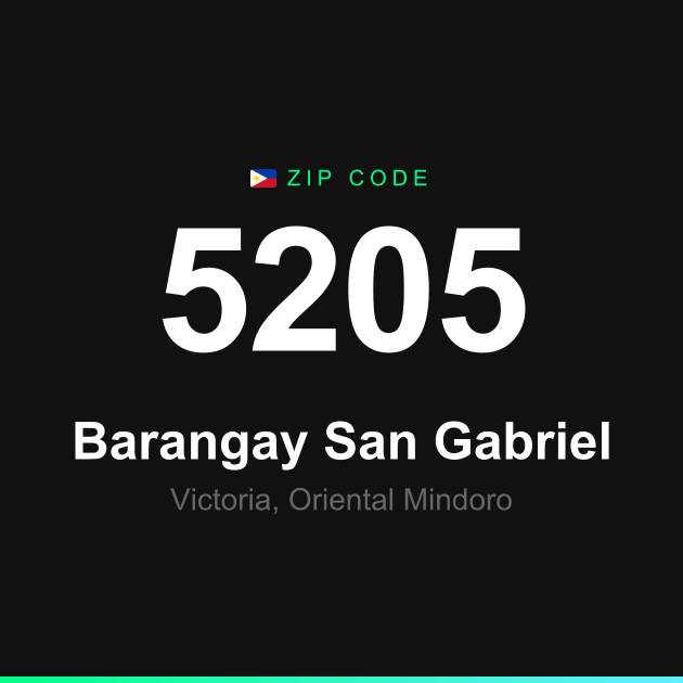 Shareable ZIP code 5205 card for Barangay San Gabriel
