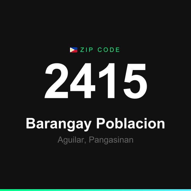Shareable ZIP code 2415 card for Barangay Poblacion