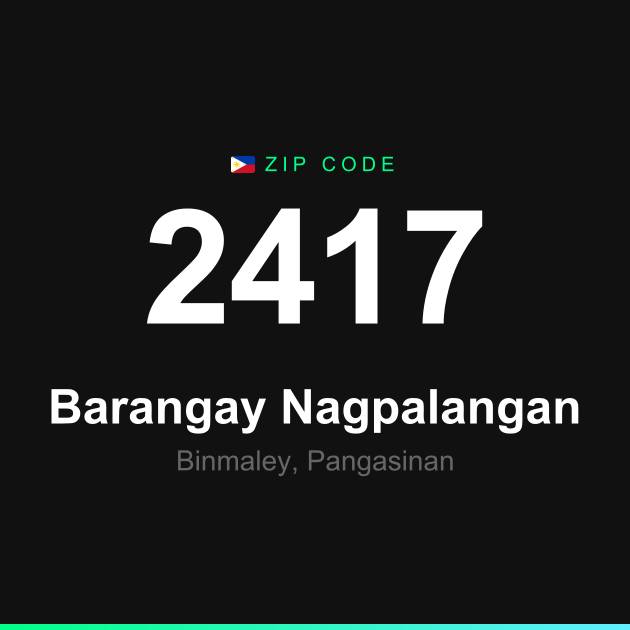 Shareable ZIP code 2417 card for Barangay Nagpalangan