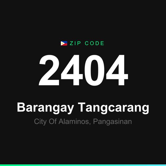 Shareable ZIP code 2404 card for Barangay Tangcarang