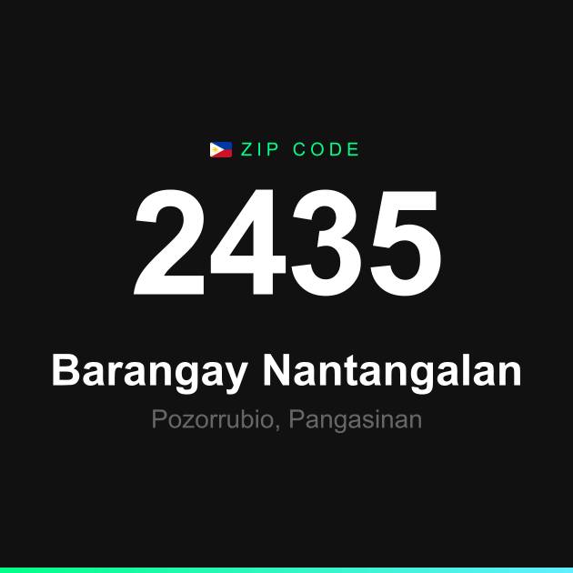 Shareable ZIP code 2435 card for Barangay Nantangalan