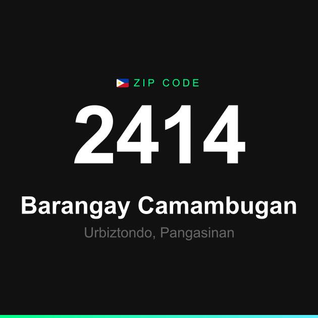 Shareable ZIP code 2414 card for Barangay Camambugan