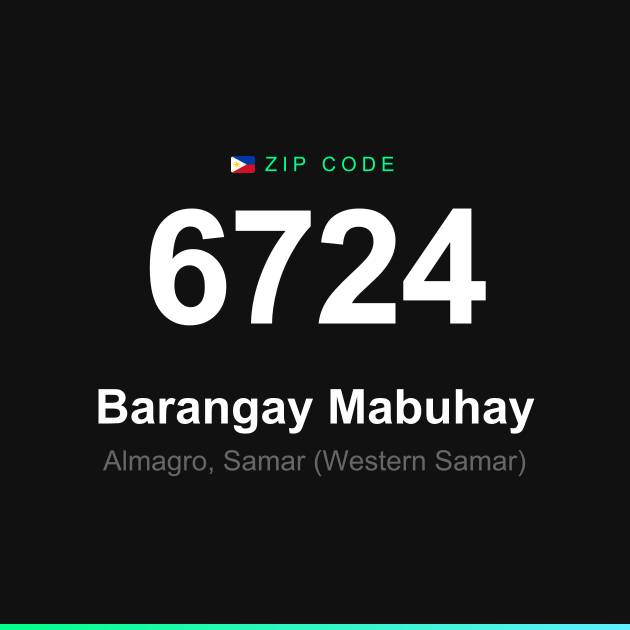 Shareable ZIP code 6724 card for Barangay Mabuhay