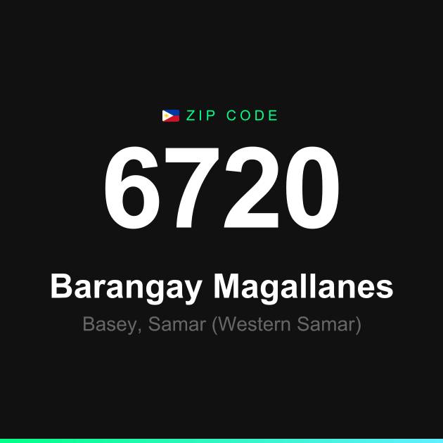 Shareable ZIP code 6720 card for Barangay Magallanes