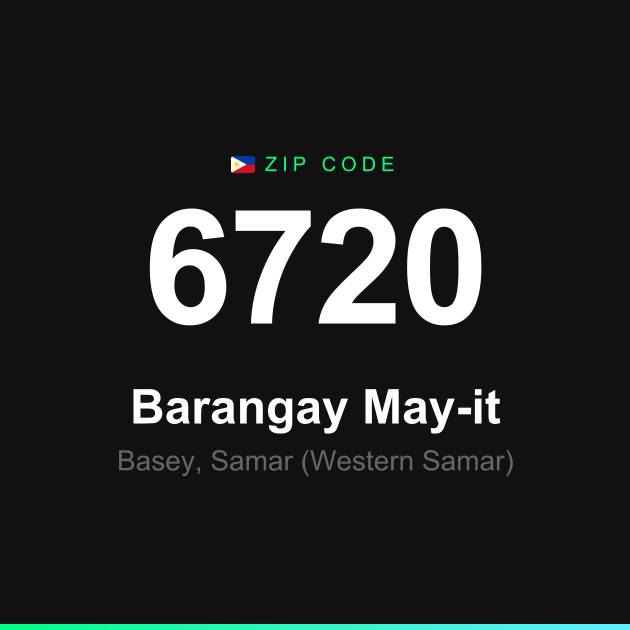 Shareable ZIP code 6720 card for Barangay May-it
