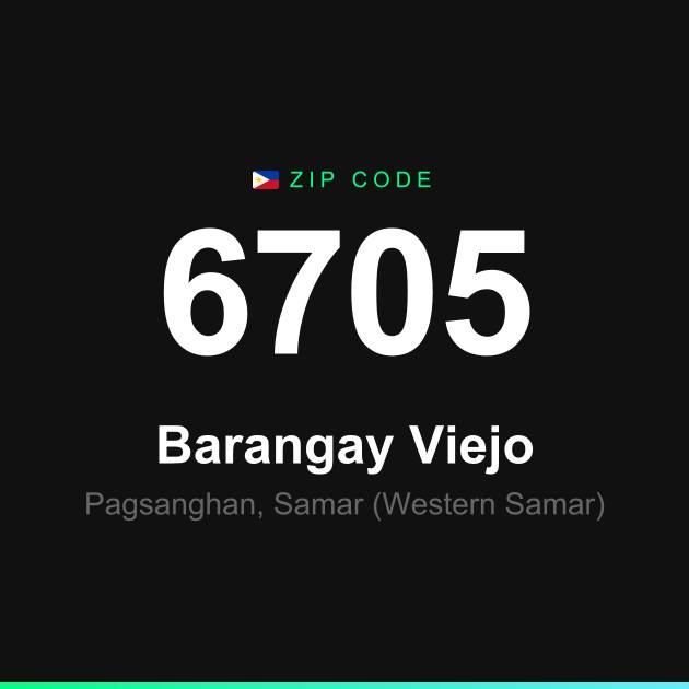 Shareable ZIP code 6705 card for Barangay Viejo