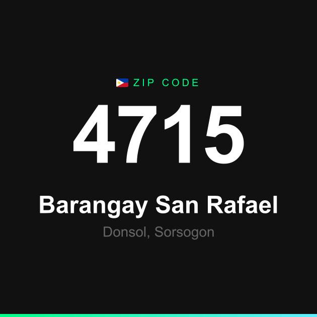 Shareable ZIP code 4715 card for Barangay San Rafael