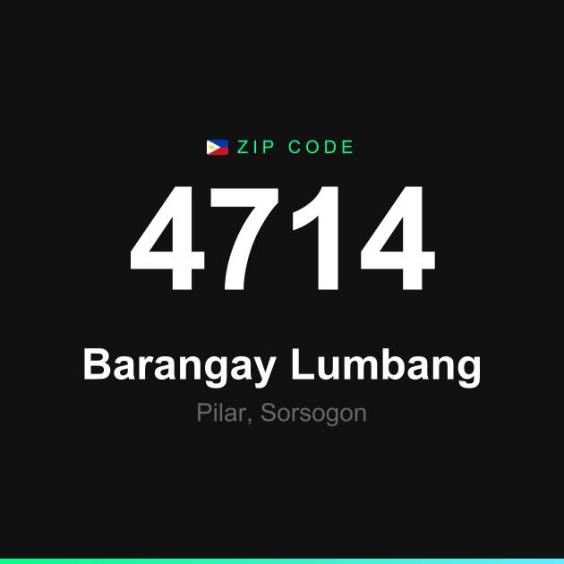 Shareable ZIP code 4714 card for Barangay Lumbang