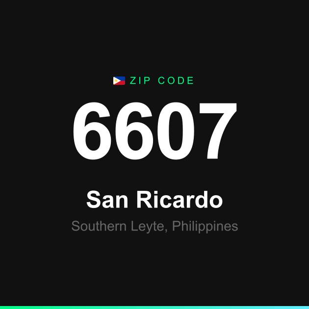 Shareable ZIP code 6607 card for San Ricardo
