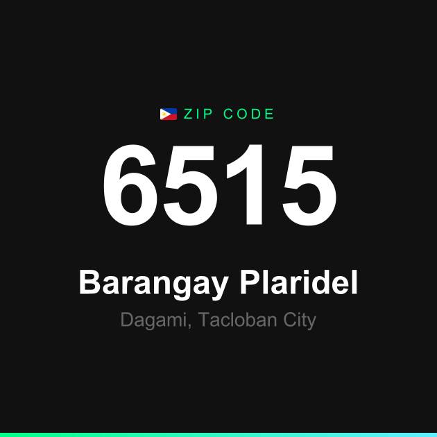 Shareable ZIP code 6515 card for Barangay Plaridel
