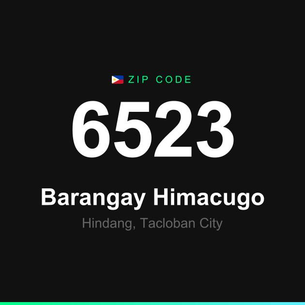 Shareable ZIP code 6523 card for Barangay Himacugo