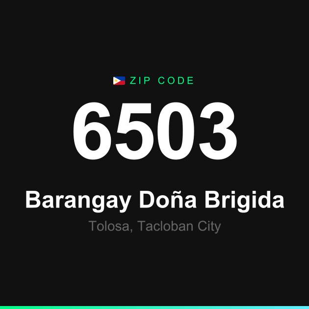 Shareable ZIP code 6503 card for Barangay Doña Brigida