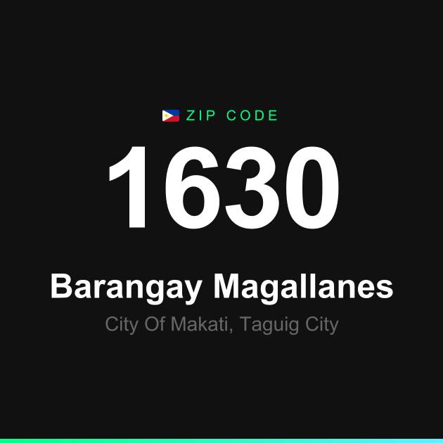 Shareable ZIP code 1630 card for Barangay Magallanes