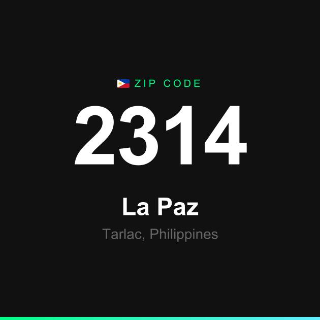 Shareable ZIP code 2314 card for La Paz