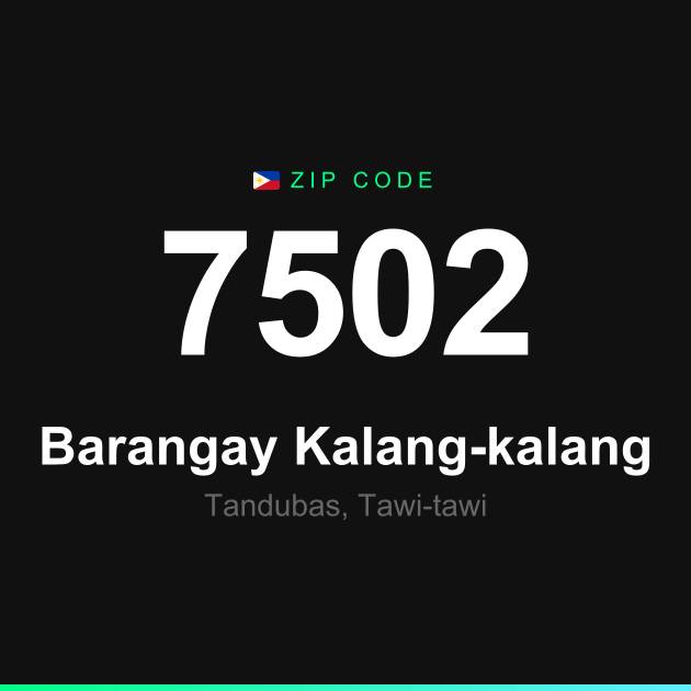 Shareable ZIP code 7502 card for Barangay Kalang-kalang
