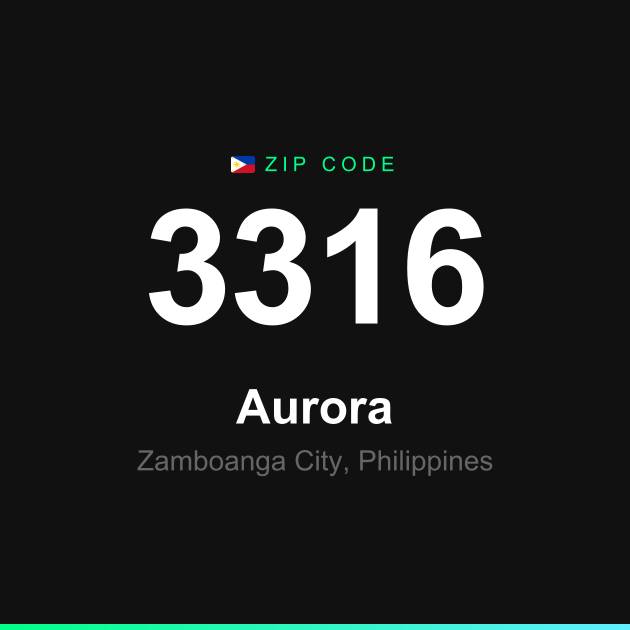 Shareable ZIP code 3316 card for Aurora
