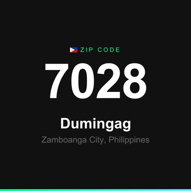 Shareable ZIP code 7028 card for Dumingag
