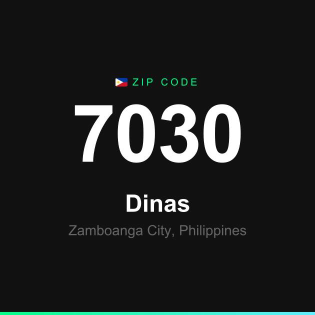 Shareable ZIP code 7030 card for Dinas