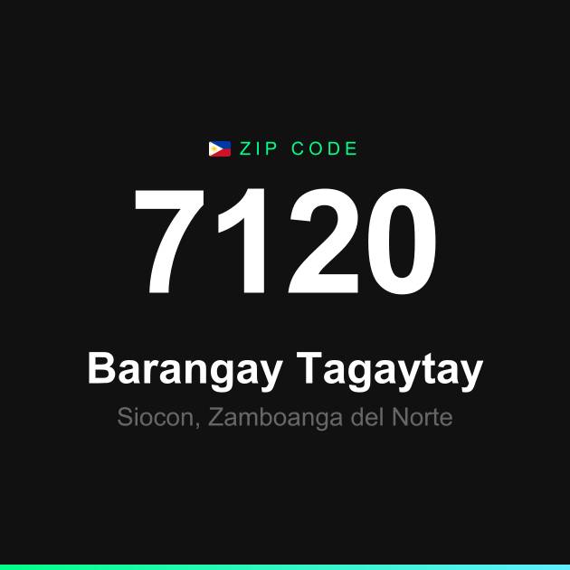 Shareable ZIP code 7120 card for Barangay Tagaytay